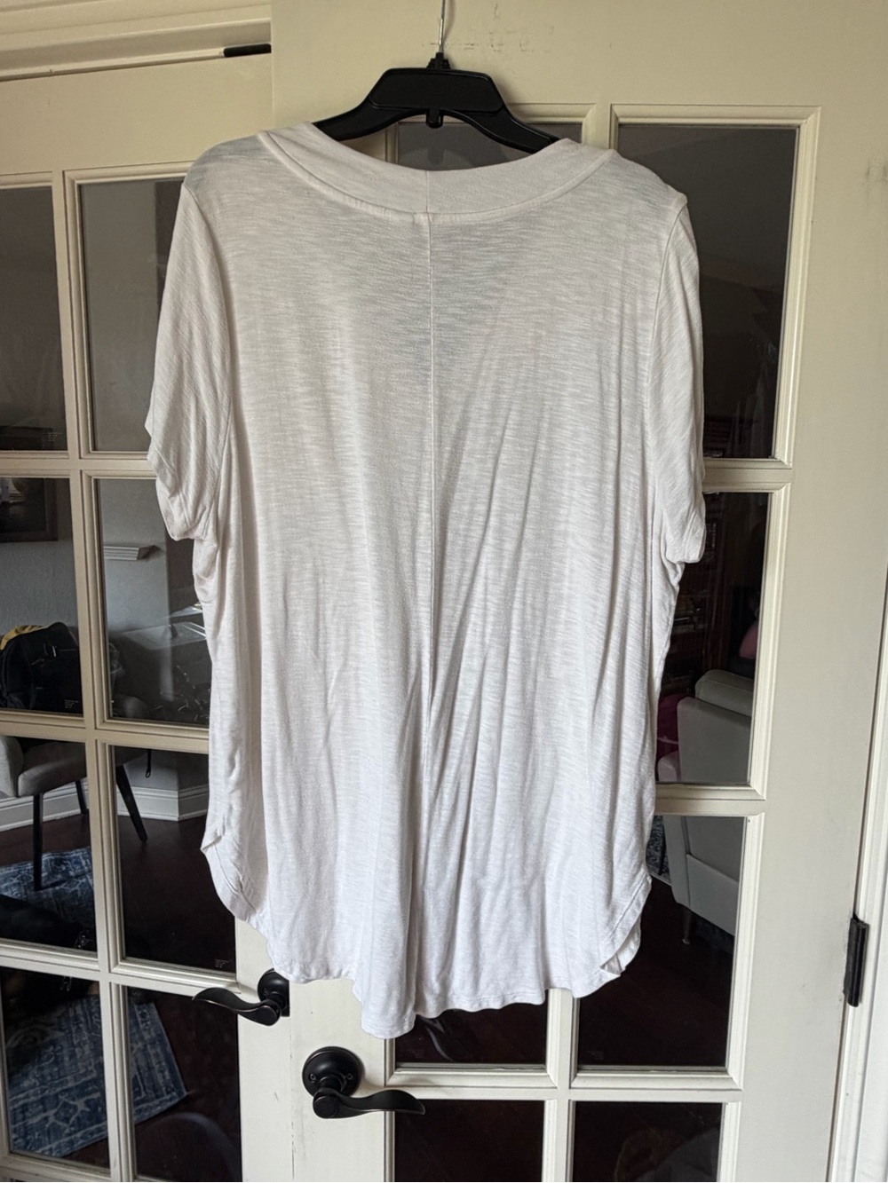 Old Navy Soft White V-Neck Tunic Top XL - Picture 3 of 4
